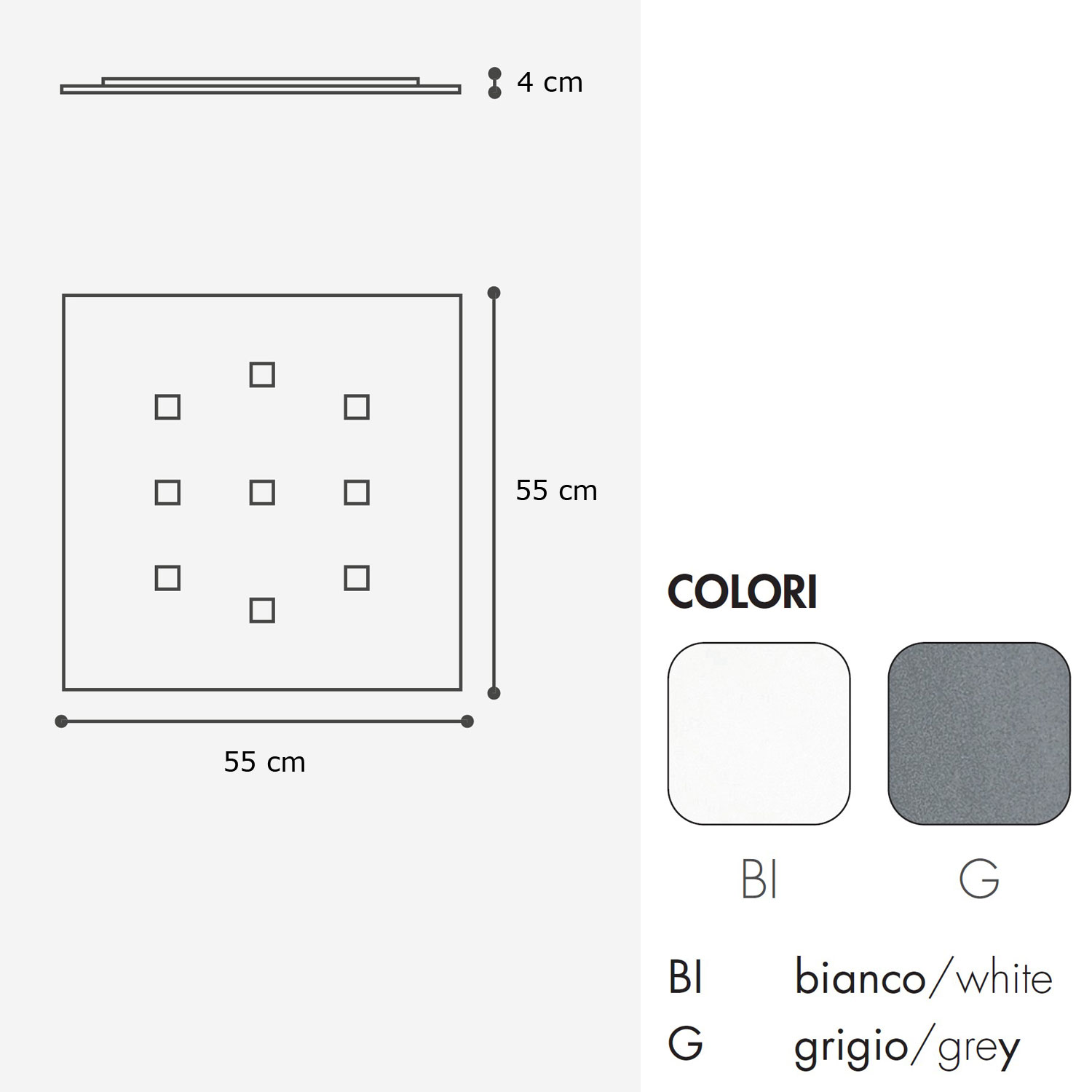 ISI.Q LED Deckenleuchte von Icone