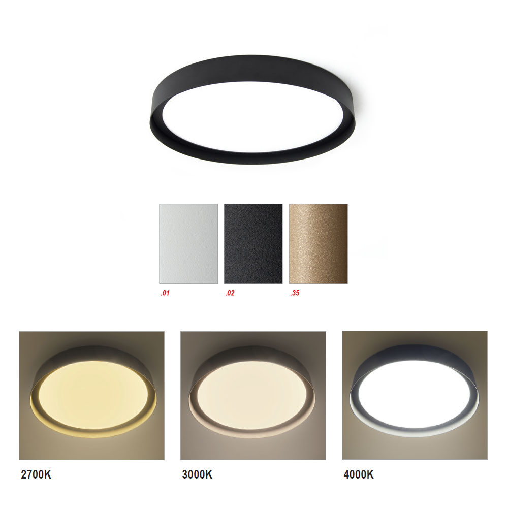 Selene LED ceiling lamp by Egoluce