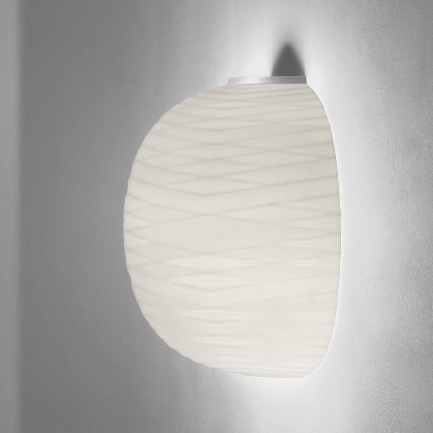 Wandlampe aus mundgeblasenem Glas Gem Semi von Foscarini