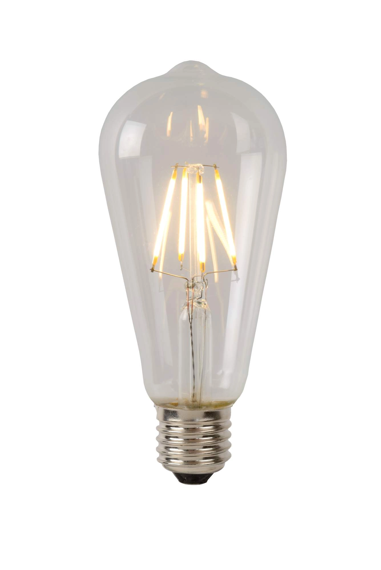 LU 49015/05/60 Lucide ST64 - Filament bulb - Ø 6,4 cm - LED Dim. - E27 - 1x5W 2700K - Transparant