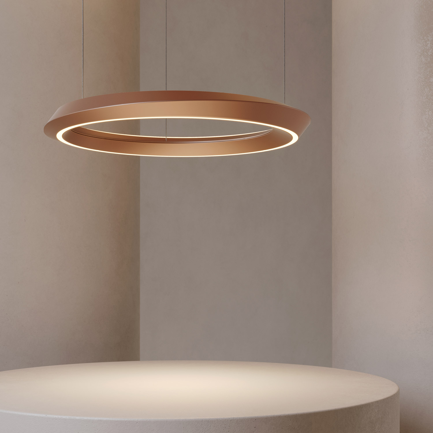 Tidal fixed suspension lamp by Lodes