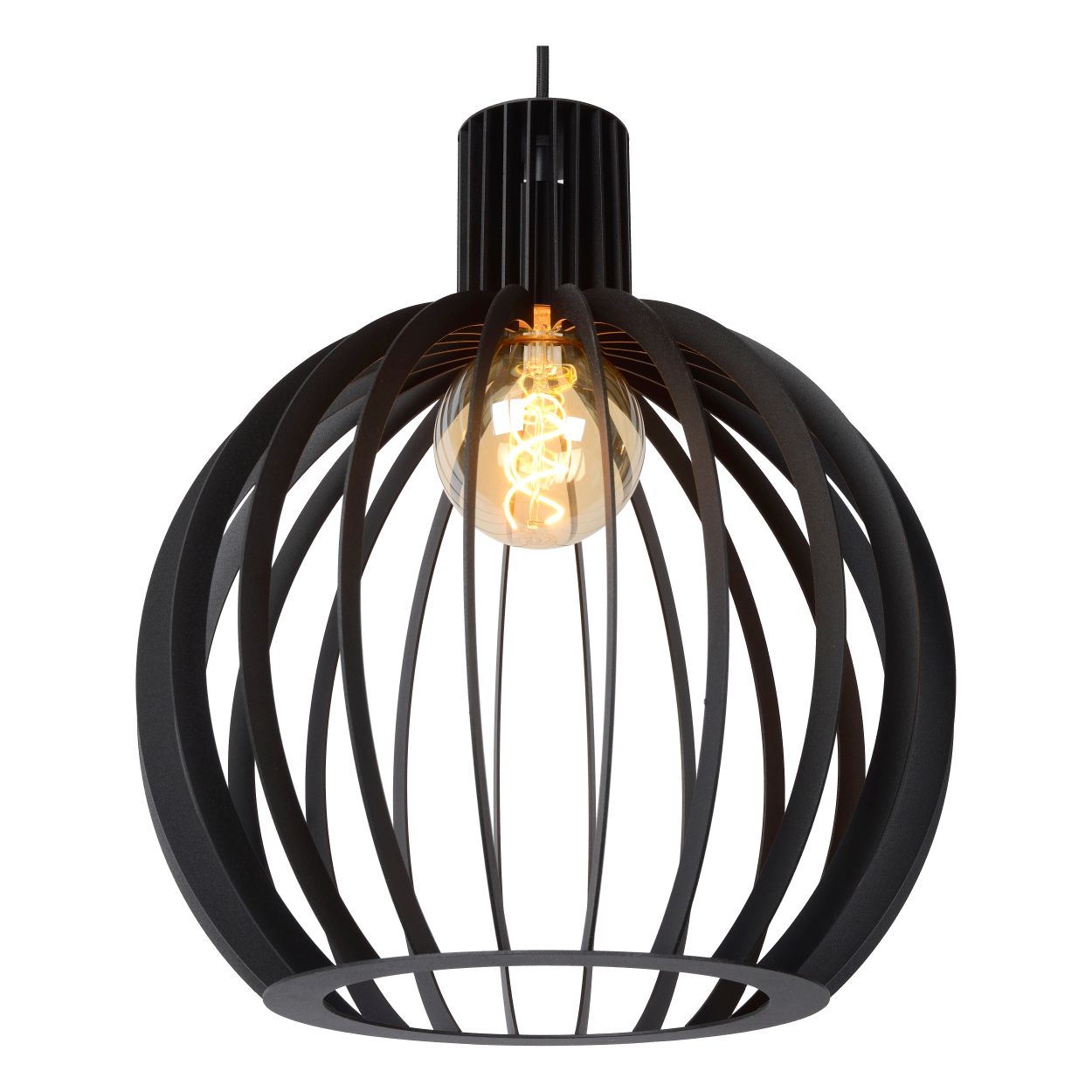 LU 73400/02/30 Lucide MIKAELA - Pendant light - 2xE27 - Black