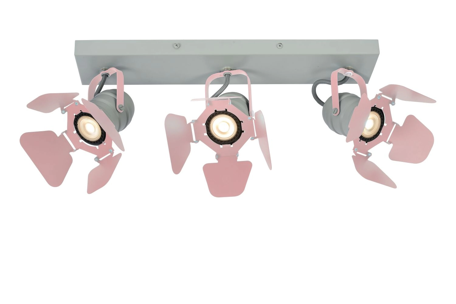 LU 17997/03/66 Lucide PICTO - Ceiling spotlight Children - 3xGU10 - Pink