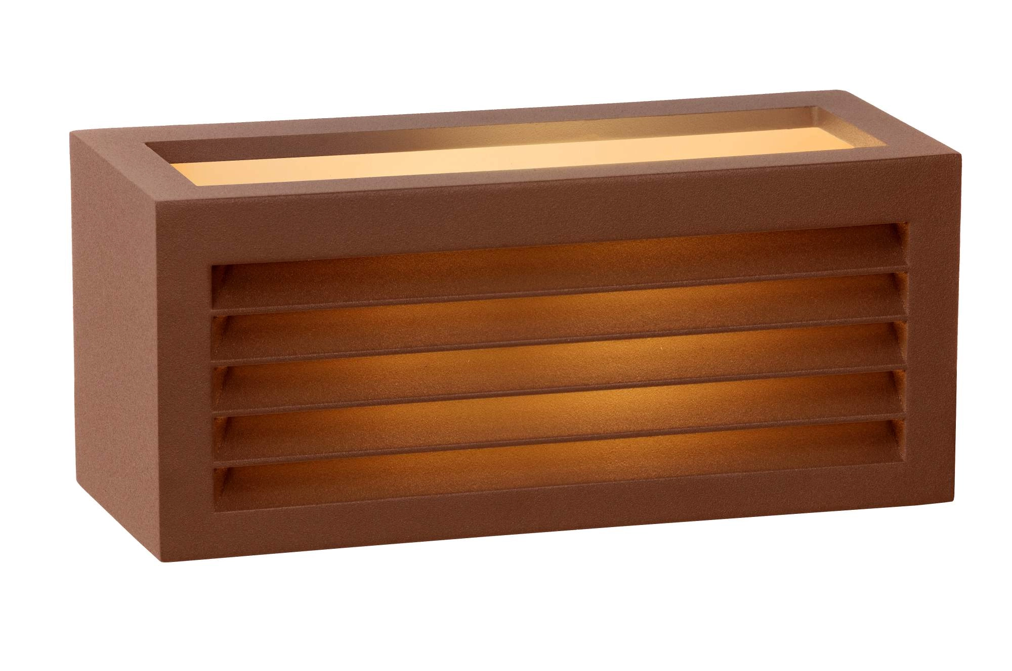 LU 27853/01/97 Lucide DIMO - Wall light Outdoor - 1xE27 - IP54 - Rust Brown