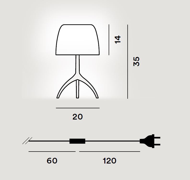 Lumiere piccola Tischleuchte von Foscarini