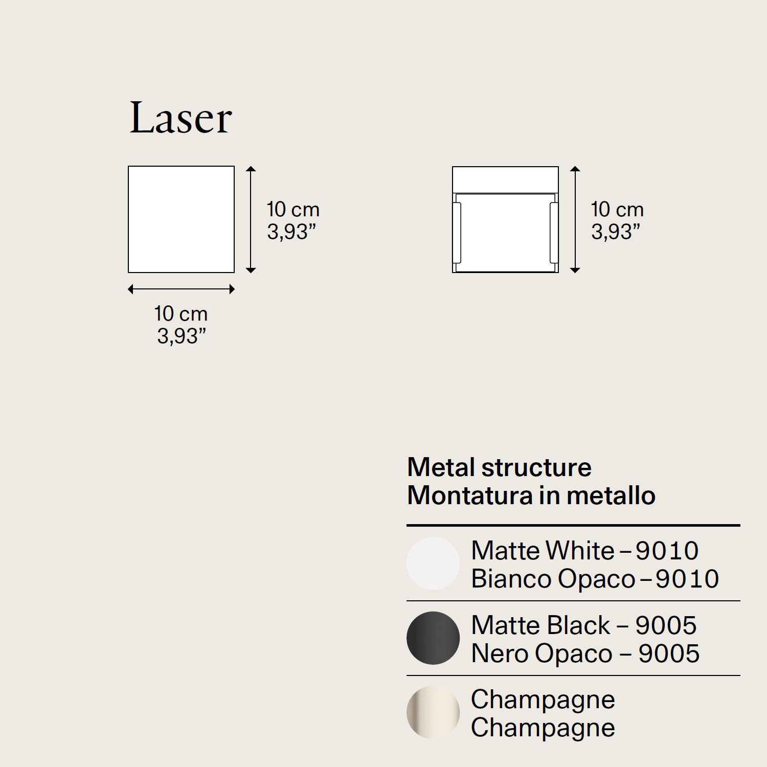 Laser 10x10 LED wall cube by Lodes