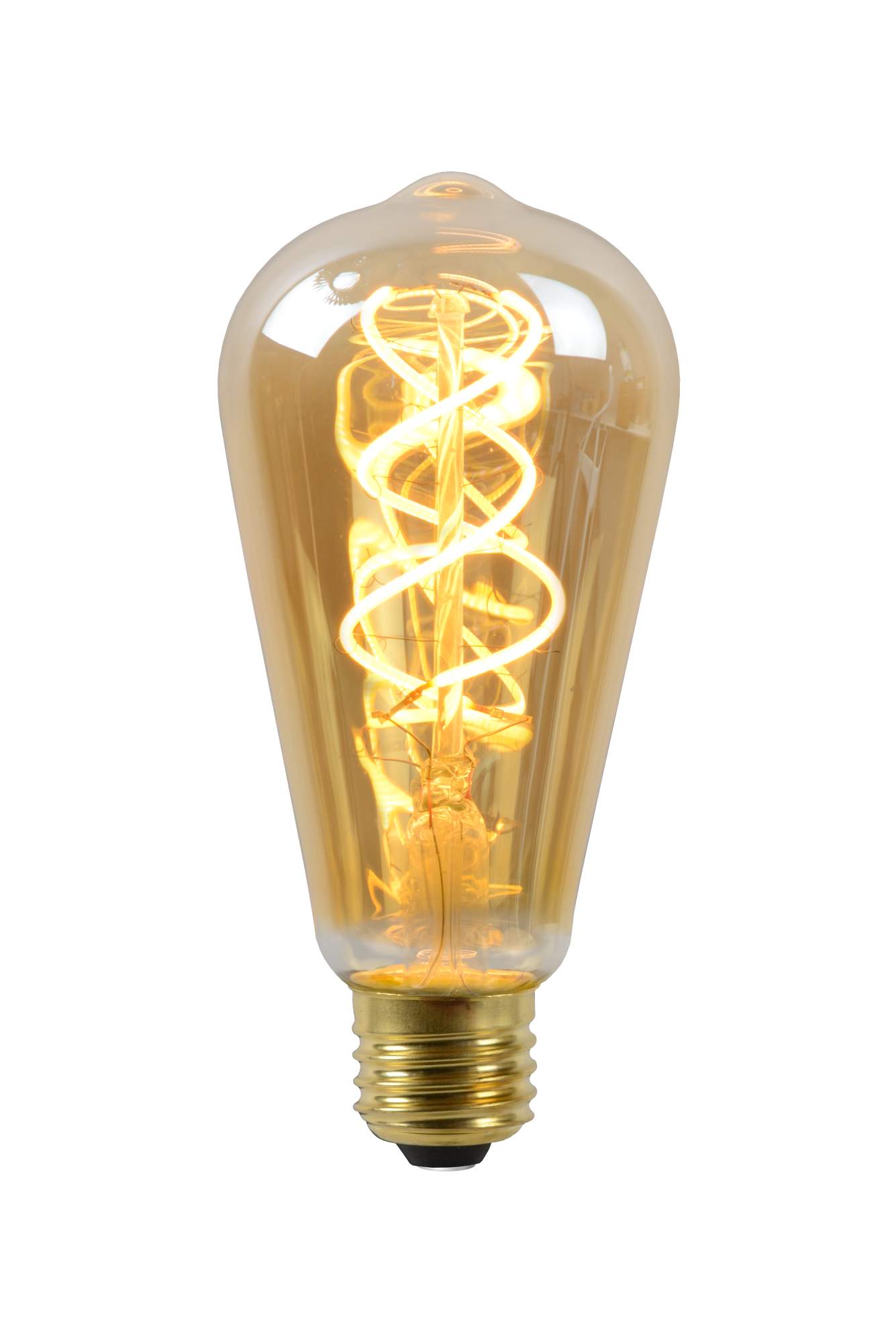 LU 49034/05/62 Lucide ST64 - Filament bulb - Ø 6,4 cm - LED Dim. - E27 - 1x4,9W 2200K - Amber