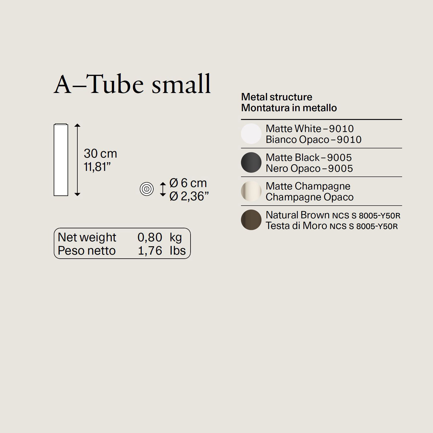 A-Tube Small Aufbaustrahler von Lodes