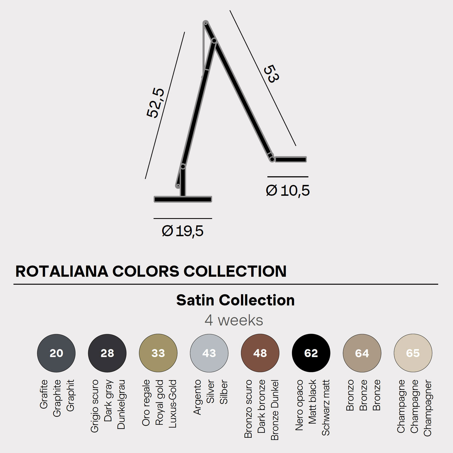 String T1 Tischlampe von Rotaliana