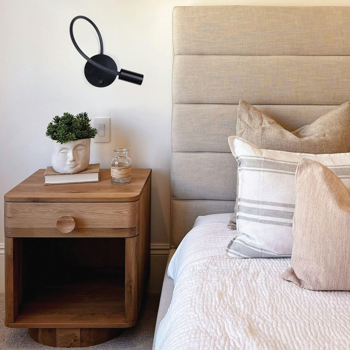Bamboo wall lamp by Egoluce
