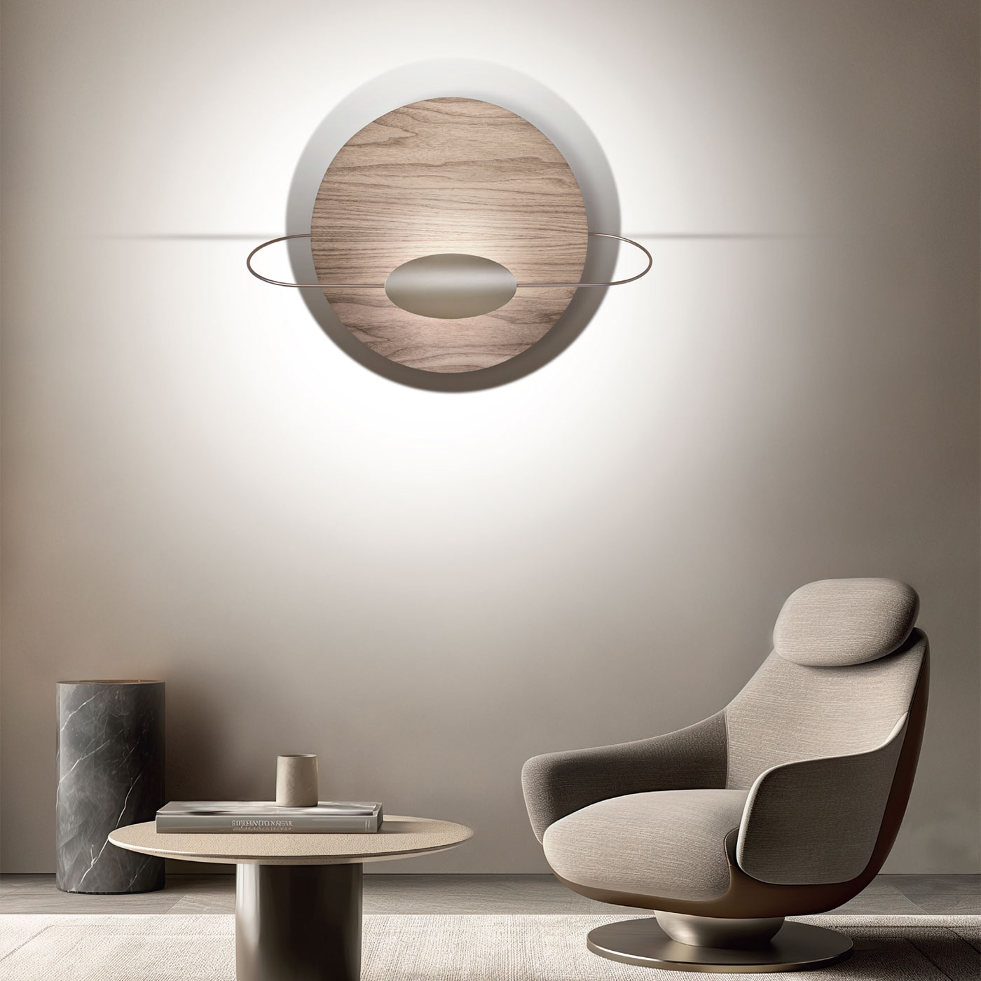 Eterea Holz Wand/Deckenlampe von Icone
