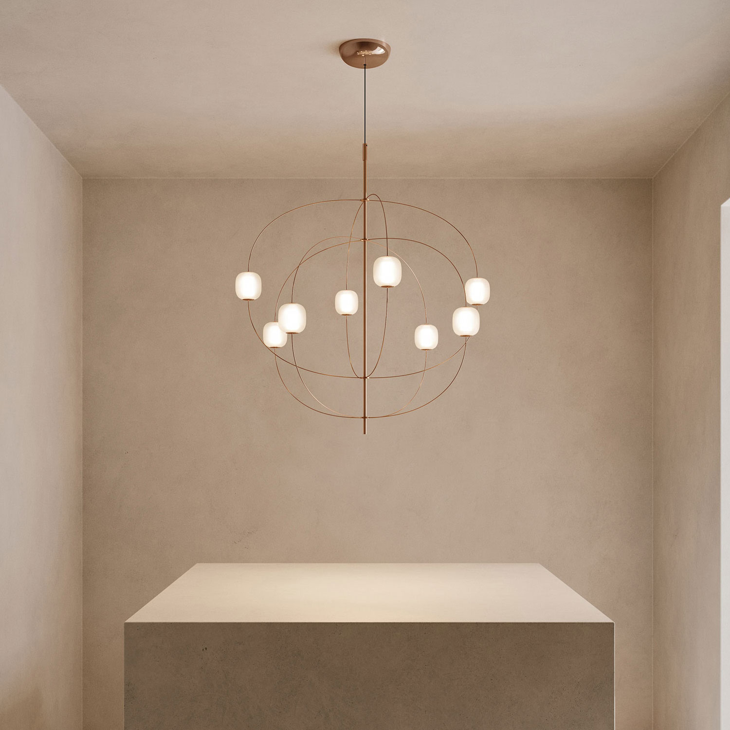 Axia moderner LED Luster von Lodes