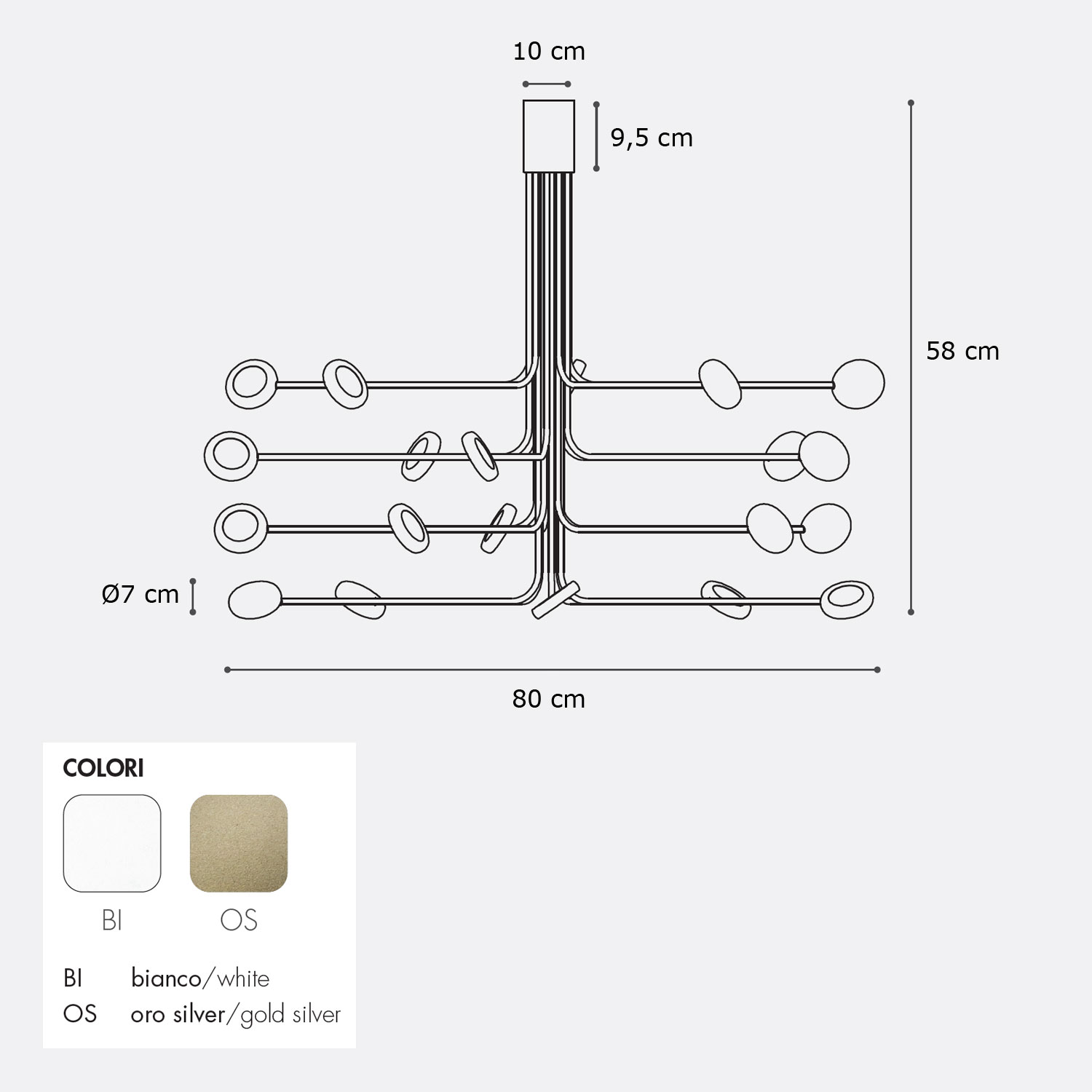 Arbor PL Deckenlampe von Icone