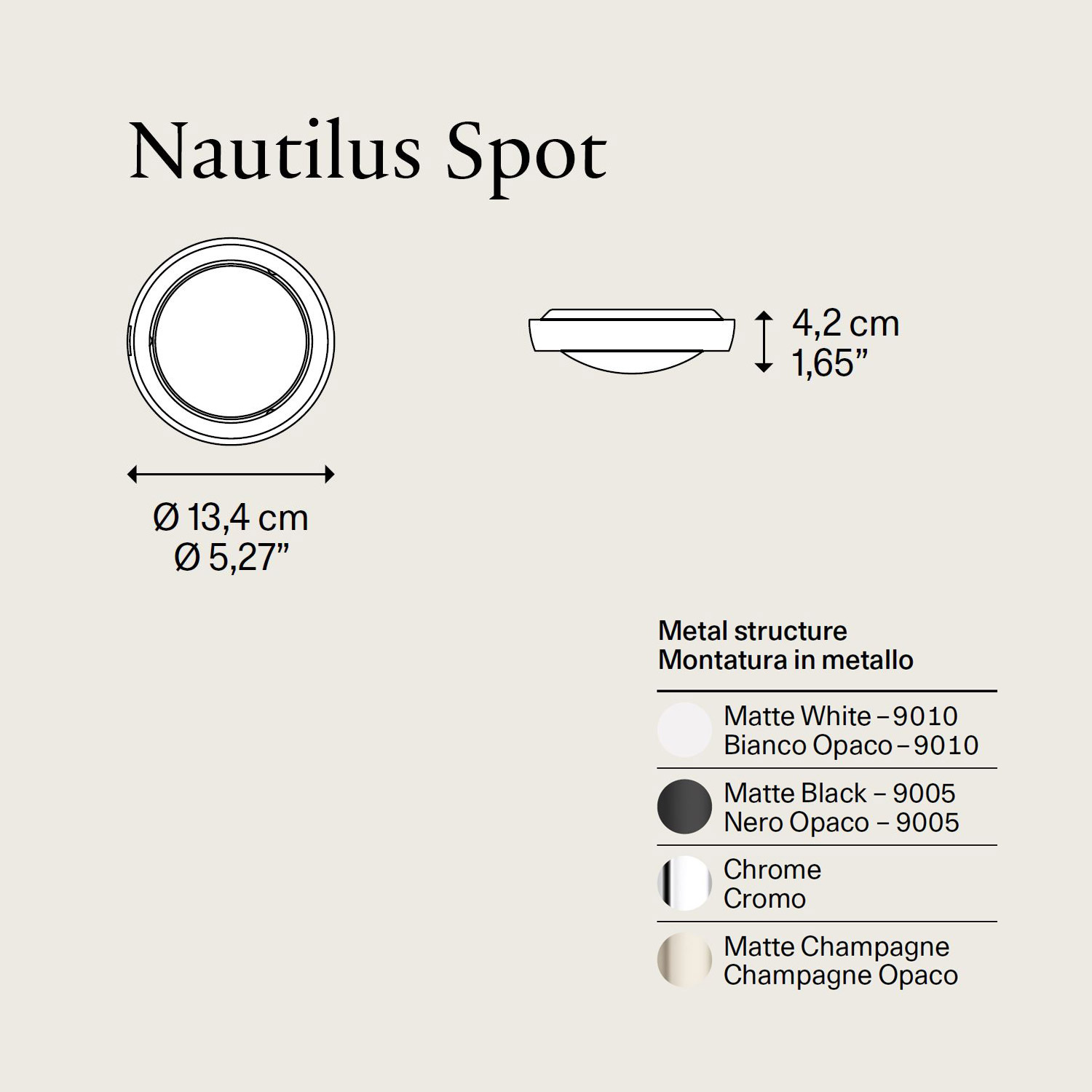 Nautilus LED Spot von Lodes